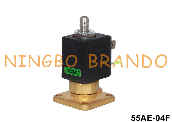 5515 3 Way NC Plated Brass Solenoid Valve For Espresso Coffee Maker