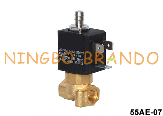 24V 110V 220V 3 Way Brass Solenoid Valve For Espresso Coffee Maker