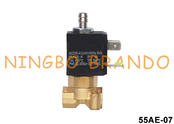 24V 110V 220V 3 Way Brass Solenoid Valve For Espresso Coffee Maker