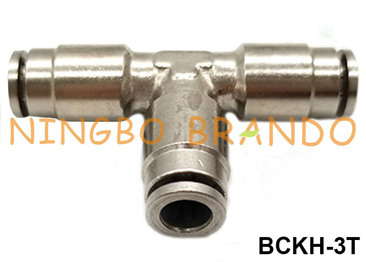 Male Brass Union Branch T Style Push On Tube Pneumatic Hose Fitting 1/8" 1/4" 3/8" 1/2"