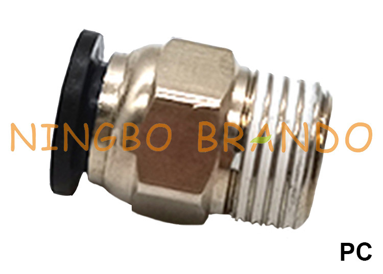 PC Male Straight Quick Air Hose Fitting Push In Pneumatic Parts 1/8&quot; 1/4&quot; 3/8&quot; 1/2&quot; M5 M6
