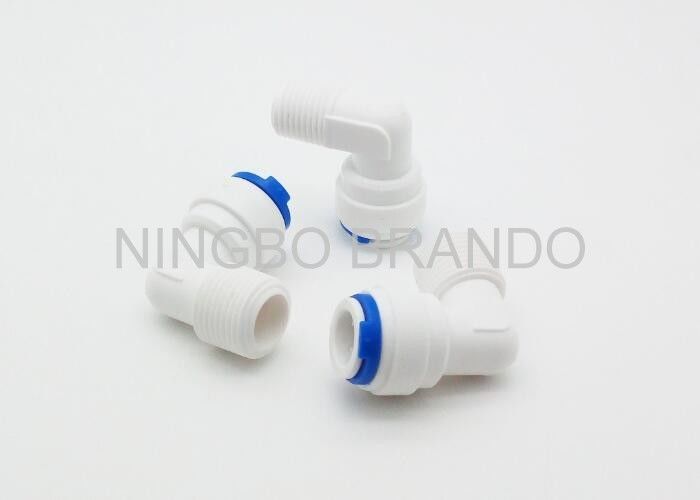 Plastic Quick Connect Pneumatic Fittings / 2 Way Pneumatic Tube Fittings