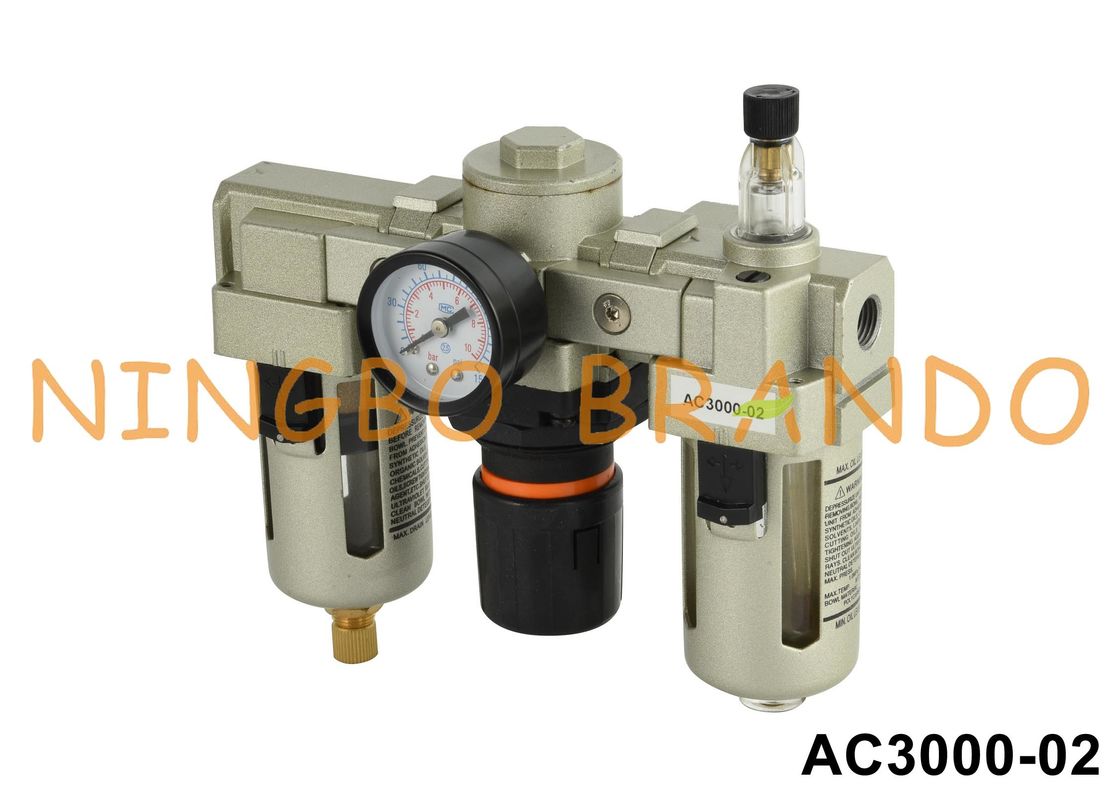 AC3000-02 1/4'' SMC Pneumatic Filter Regulator Lubricator
