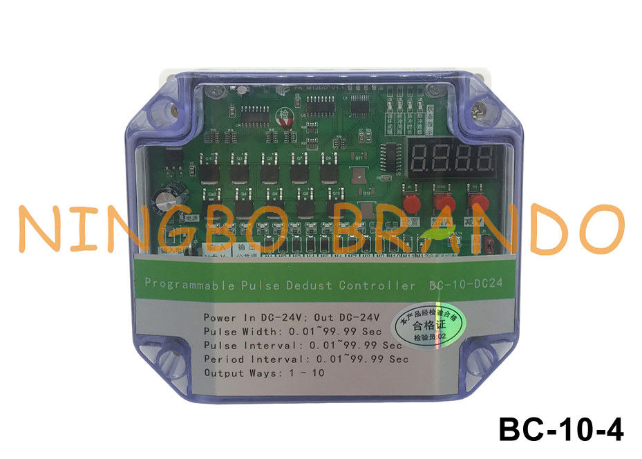 24VDC Input 24VDC Output 10 Lines Pulse Valve Controller For Dust Collector