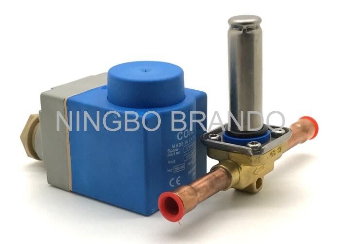 Solder ODF Connection Type 3/8 Inch 220v AC EVR3 Solenoid Valve for