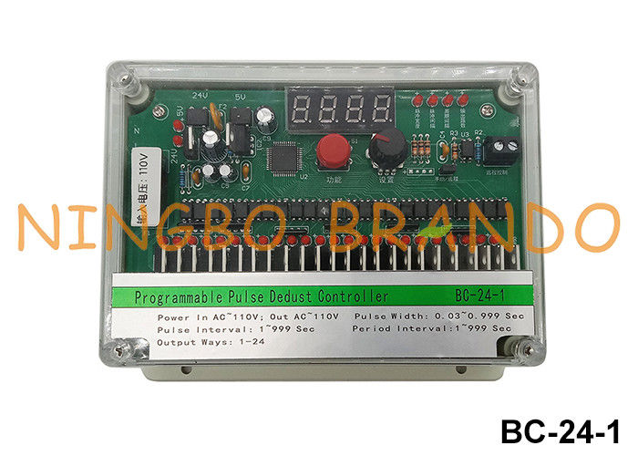 24 Lines 110VAC Input and Output Pulse Valve Controller For Dust Collector