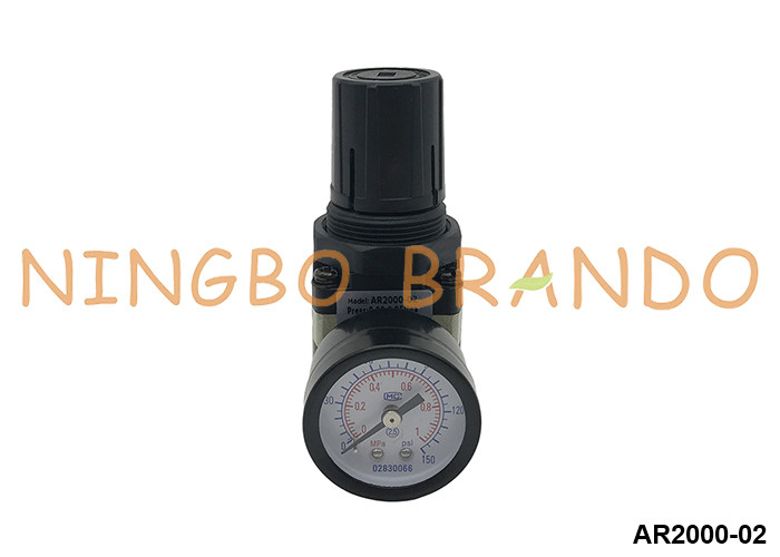 AR2000-02 SMC Type Pneumatic Air Pressure Regulator With Gauge 1/4'' 10 bar