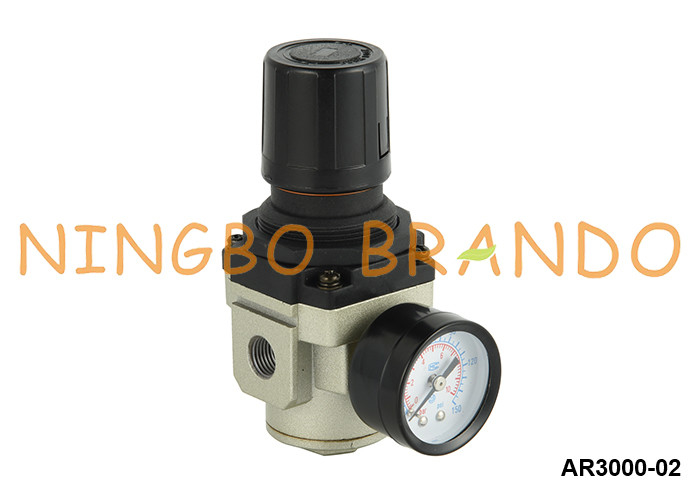 AR3000-02 SMC Type Pneumatic Air Pressure Regulator With Gauge 1/4'' 1 MPa