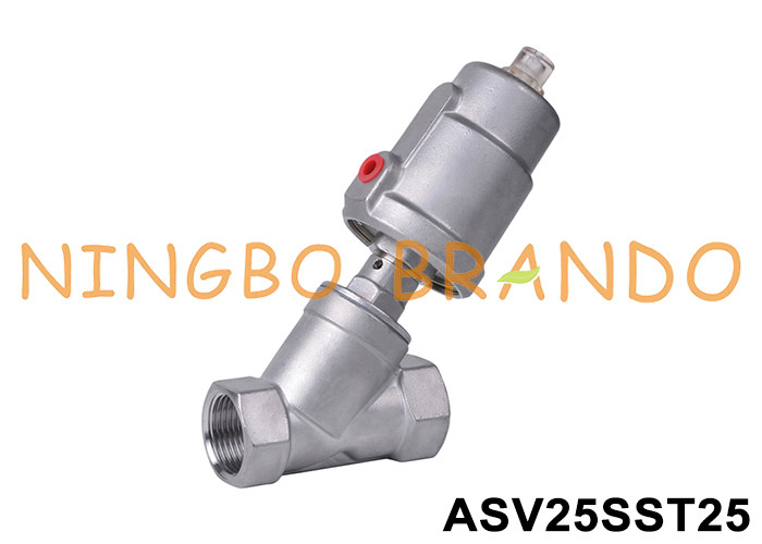 1'' Threaded DN25 Stainless Steel Y Type Angle Seat Valve PN16