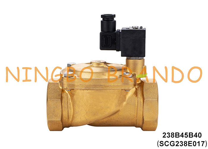 SCG238E017 1.5'' ASCO Type Brass Water Solenoid Valve 220V 110V AC 24V DC