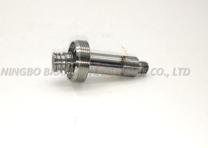 OD 11.0mm Plunger Tube 2 / 2 Way With Flange Seat / Silvery Cylindrical Core