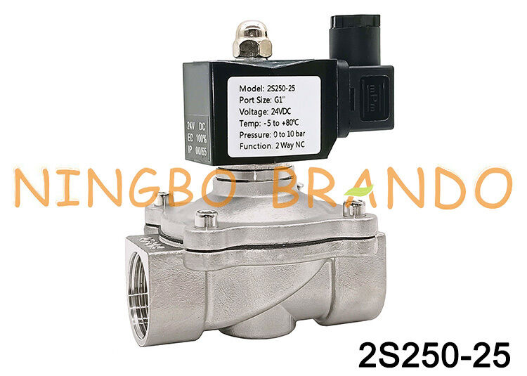 2S250-25 1 Inch 2/2 Way Normally Closed Diaphragm Stainless Steel Valve