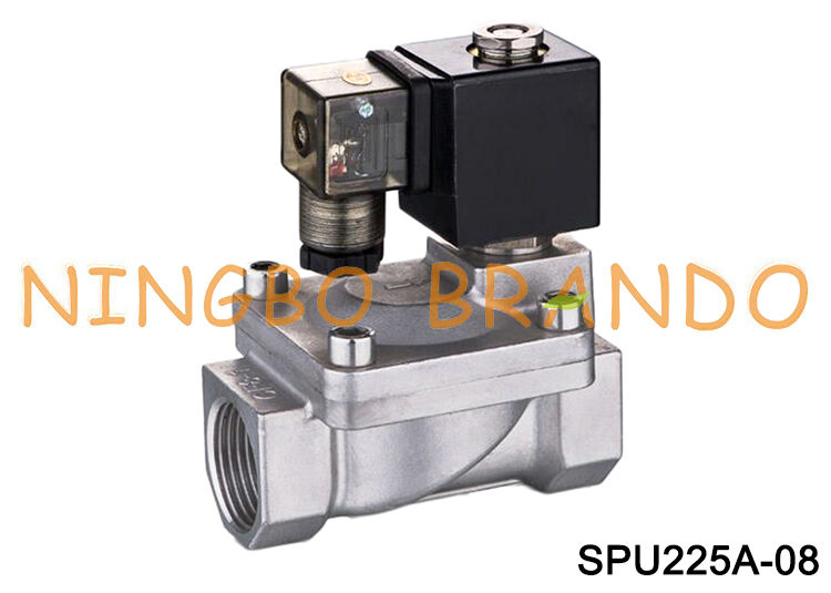 1 Inch Stainless Steel Solenoid Valve Shako Type SPU225A-08