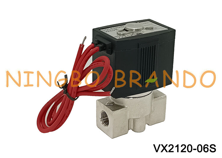 SMC Type Vx2120 1/4'' 2/2 Way Stainless Steel Solenoid Valve 220V 24V