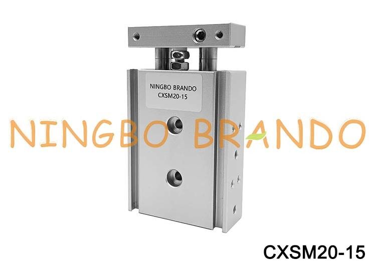 SMC Type CXSM20-15 cyl Guide Dual Rod Pneumatic Air Cylinder 20mm Bore 15mm Stroke