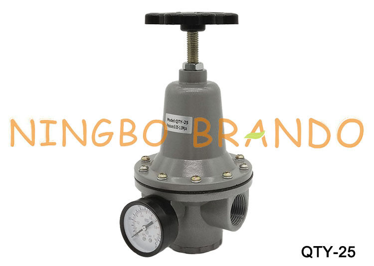 QTY-25 Pneumatic Pressure Regulator 1.0MPa 1 inch Regulator with Gauge QTY25