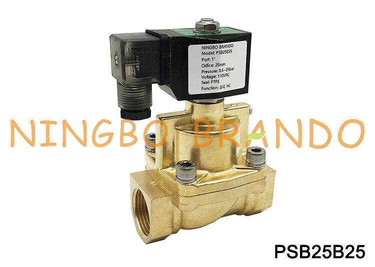 1'' Steam Solenoid Valve 2/2 Way Normally Closed Brass 24V 110V 220V