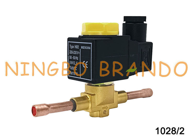 Castel Type 1028/2 Refrigeration Solenoid Valve for Air Conditioning Freezer ODS