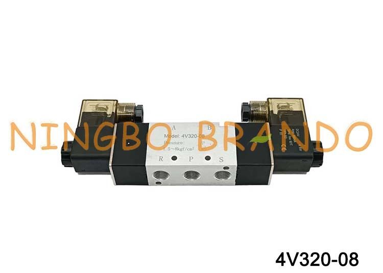 AIRTAC Type 4V320-08 Solenoid Valve 5/2 Way Double Solenoid Pneumatic Valve 1/4 Inch