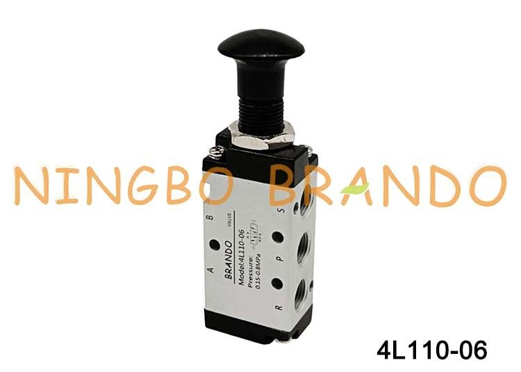 Airtac Type 4L110-06 4L Push-Pull Air Control Valve 5/2 Way