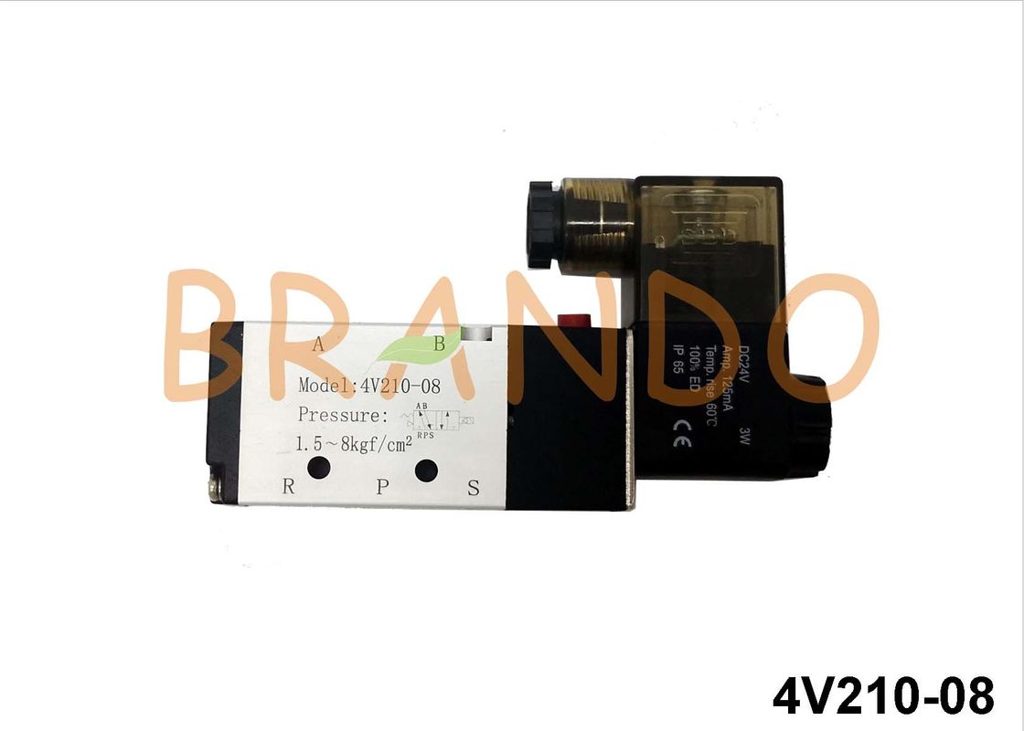 Al Alloy G1/4'' 5/2 4V210-08 SMC Type Pneumatic Control Solenoid Valves AC220V/24VDC