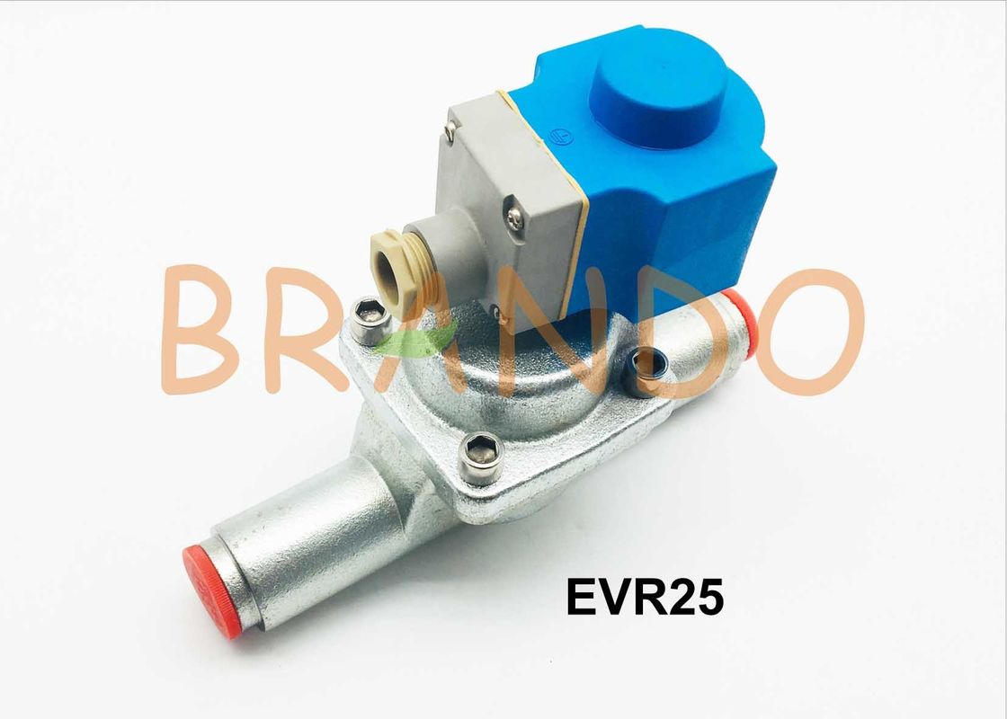 Ammonia Evr25 Series Solenoid Valve In Refrigeration System 28 35mm Connection Size
