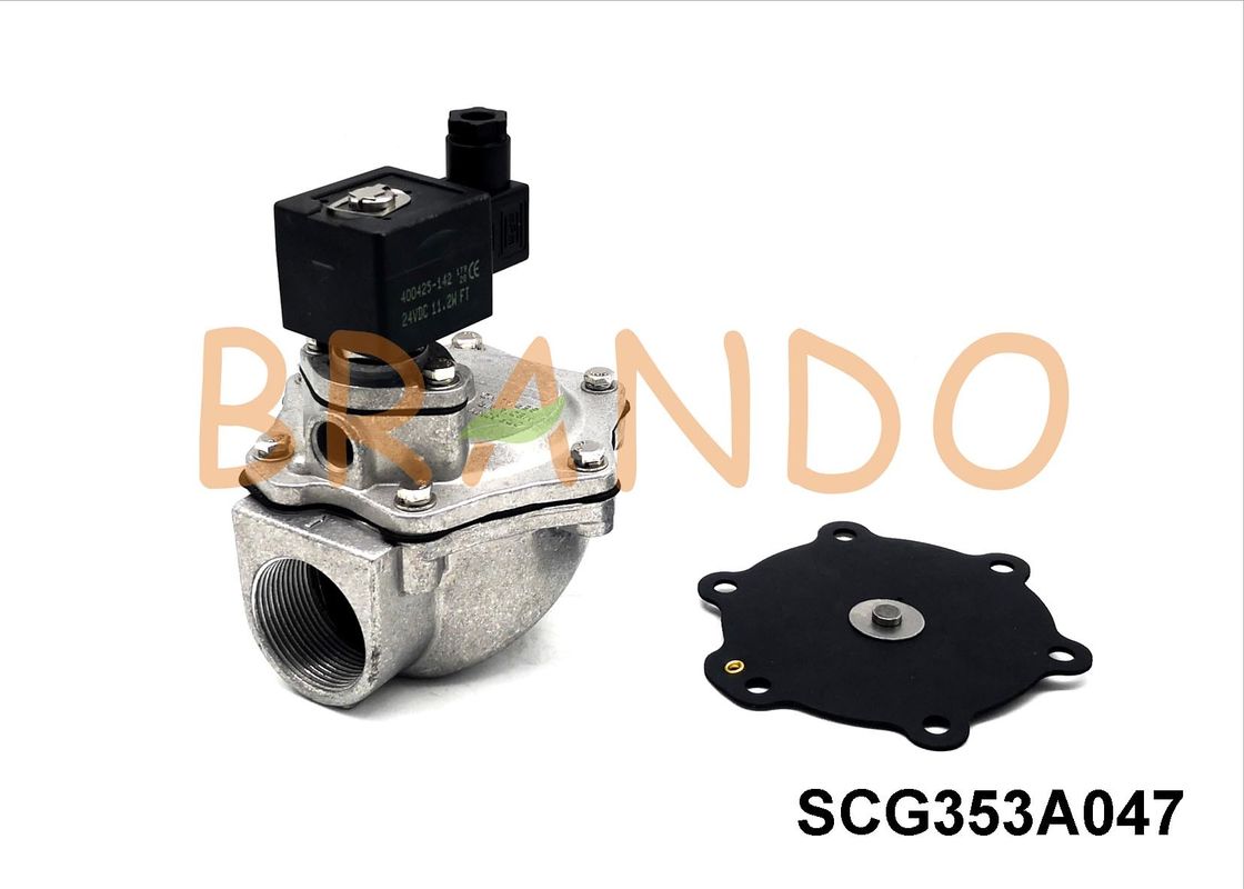 BSPP G 1 1/2'' SCG353A047 ASCO Type Impulse Diaphragm Valve 24V DC 115V