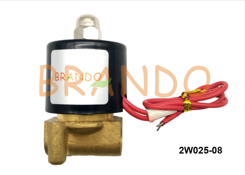 1/4" Brass Direct Drive Solenoid Valve UNI-D Type NC For Air Water Oil And Gas
