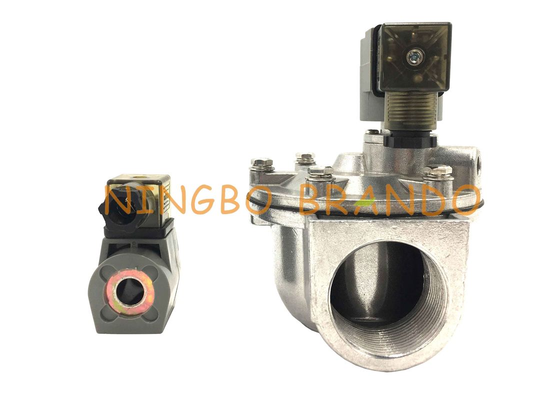 1 1/4 Inch CA35T Goyen Type Right Angle Pulse Jet Dust Collector Valve With Threaded Connection AC 220V DC 24V