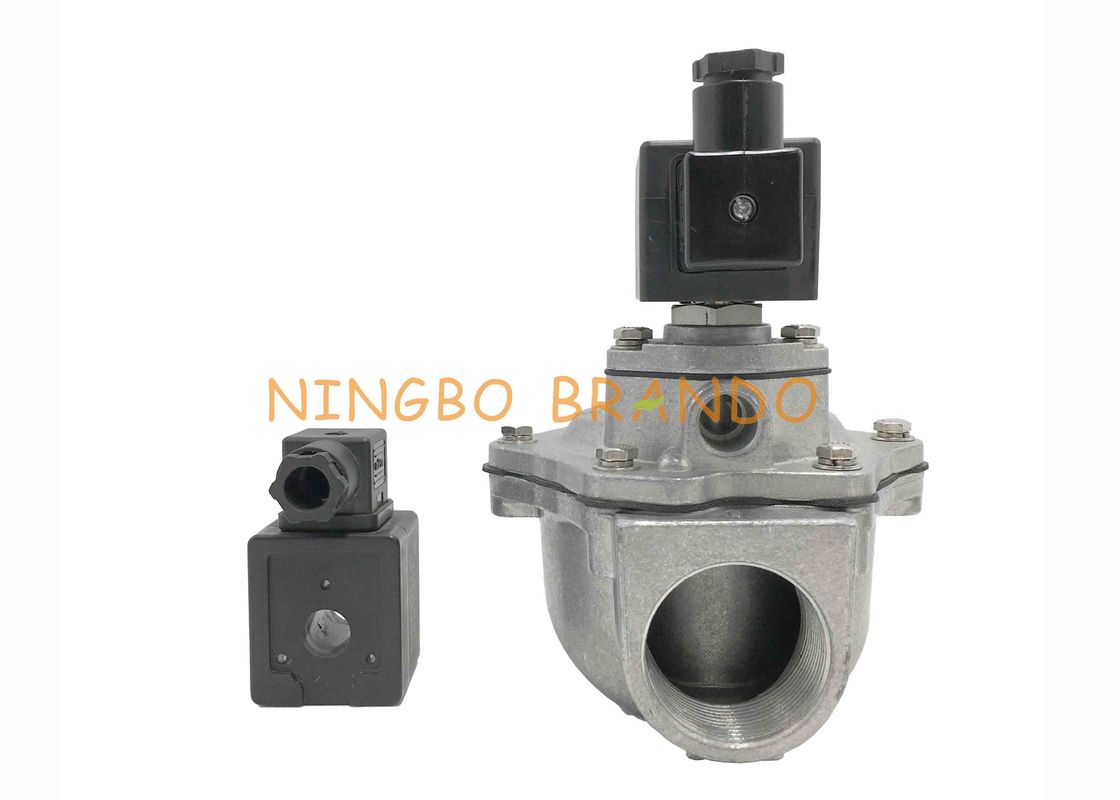 AC 110V DC 12V 1 1/2&quot; DN40 SCG353A047 Threaded Port NBR Diaphragm Power Pulse Valves For Dust Collector