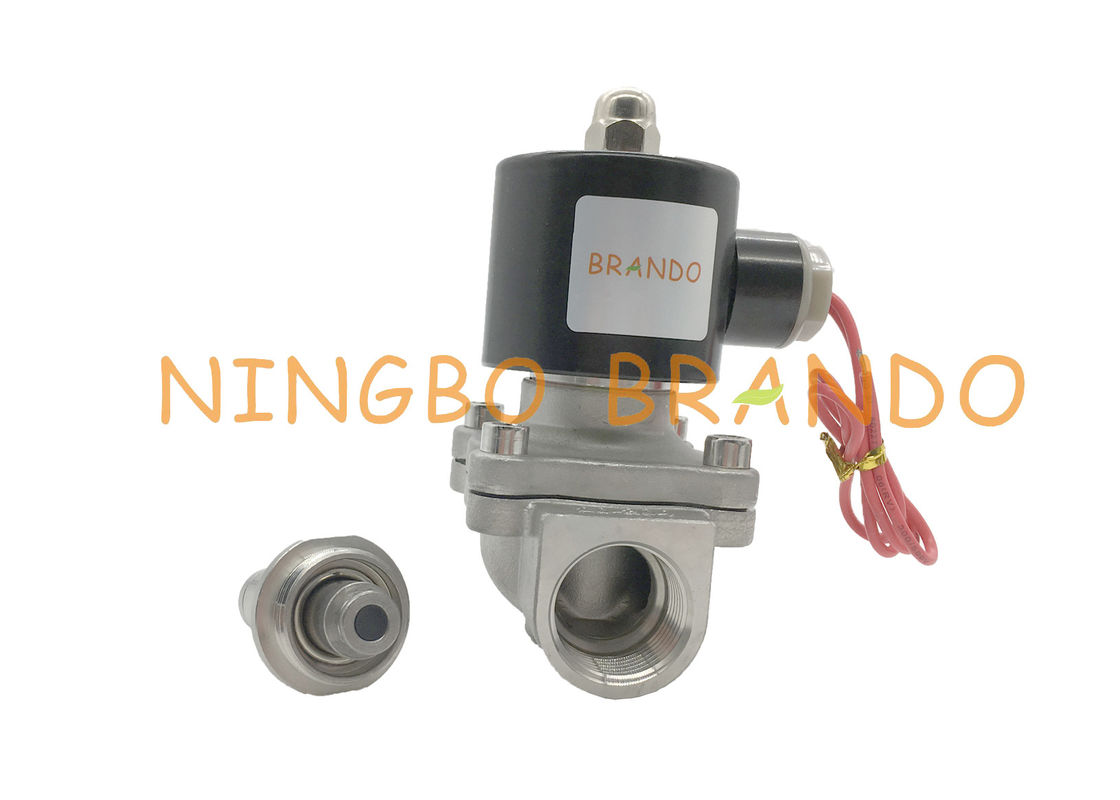 Thread Connector Normal Closed 2S200-20 Series Stainless Steel Valve Water Solenoid Valve DC 24V AC 220V