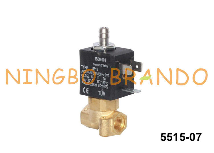 5515 Ceme Type 3 Way Coffee Machine Brass Solenoid Valve Normally Closed 230v 24v