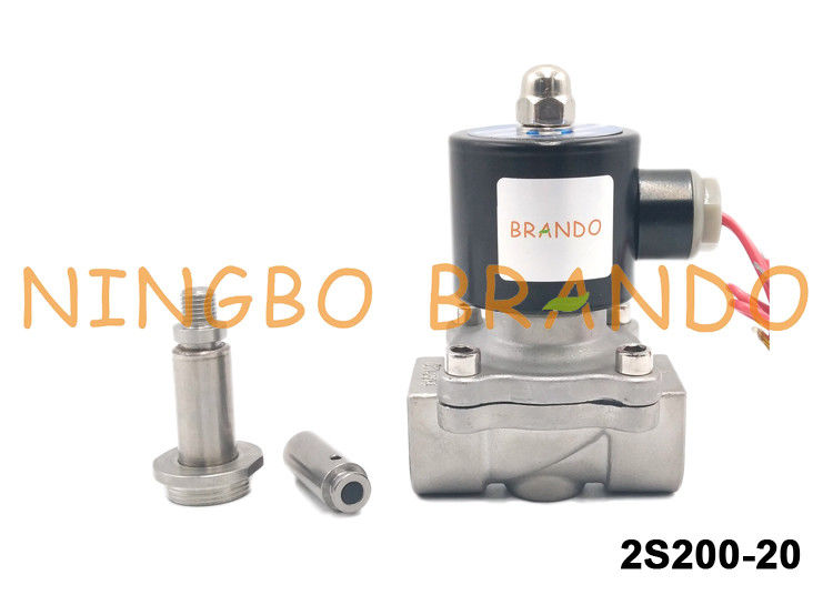 UNI-D Type SUW-20 2S200-20 G3/4" Stainless Steel Solenoid Water Valve DC24V AC220V