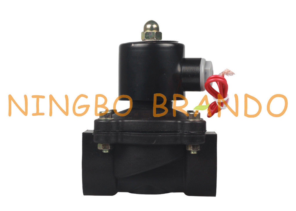 Diaphragm Operated ABS Plastic Solenoid Valve For Water 1'' 12V 24V DC 110V 220V AC