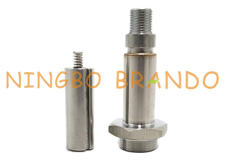 M18 Thread Seat FKM Nucleus Seals Stainless Steel Guide Tube Refrigeration Solenoid Valve Armature