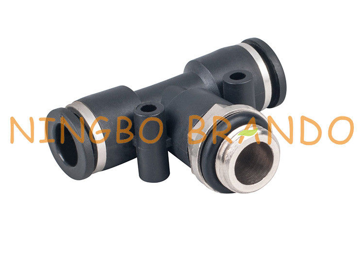 1/4'' 8mm Push To Connect Male Branch Tee Pneumatic Hose Fittings