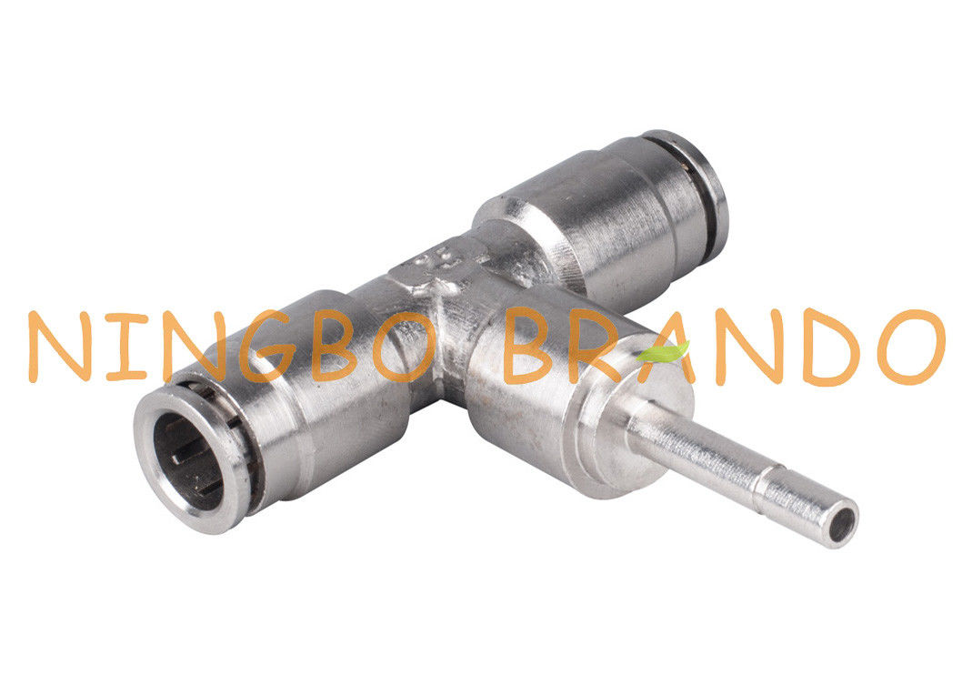 Plug-In Tee Brass Pneumatic Push In Fittings 4mm 6mm 8mm 10mm 12mm