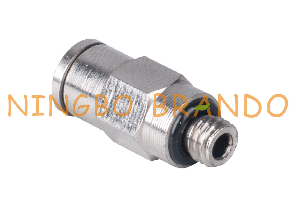 Male Straight Brass Pneumatic Push To Connect Fittings 1/8'' 1/4'' 3/8'' 1/2''