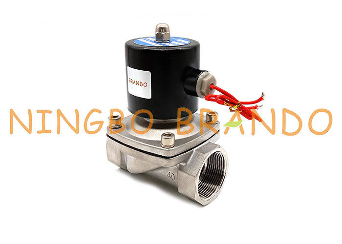 2S400-40 SUW-40 1-1/2'' 1.5'' Inch NC Stainless Steel Solenoid Valve