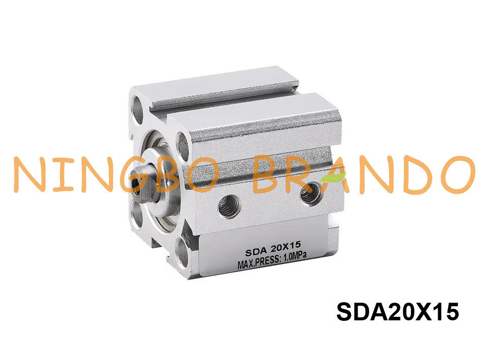 Airtac Type Compact Pneumatic Cylinders SDA20X15 20mm Bore 15mm Stroke