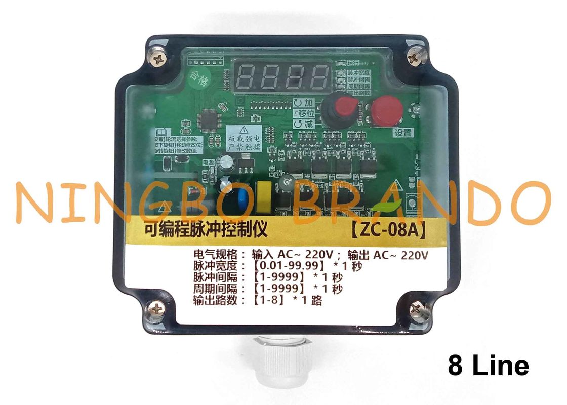 8 Line Bag Filter Pulse Jet Valve Sequential Timer Controller