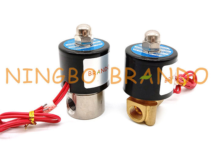 1/4'' Inch Direct Acting NC UD-8 SUS-8 Water Brass Solenoid Valve