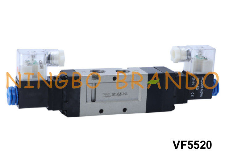 VF5520 SMC Type Pneumatic Solenoid Valve 5 Way 3 Position 24V 220V