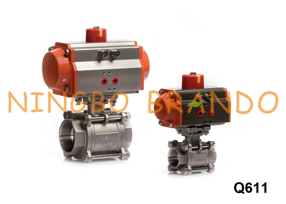 2 Way Pneumatic Actuator Ball Valve With Solenoid Valve Limit Switch
