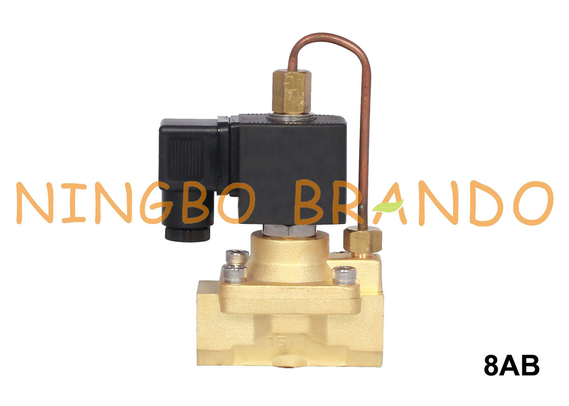 3/8'' 1/2'' 3/4'' Normally Open Brass Solenoid Valve High Pressure 50 Bar