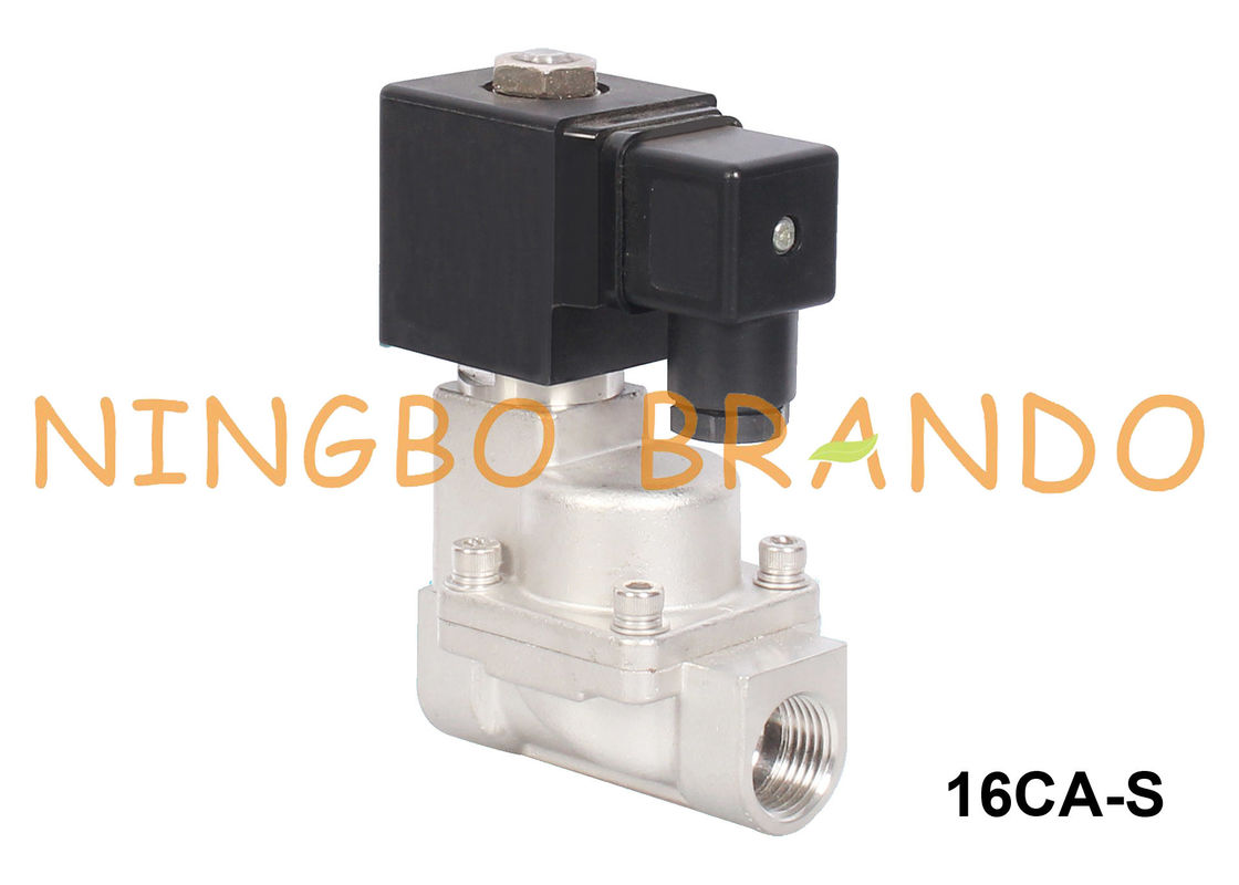 Steam Hot Water Stainless Steel Solenoid Valve 3/8'' 1/2'' 3/4'' 1'' 24V 220V