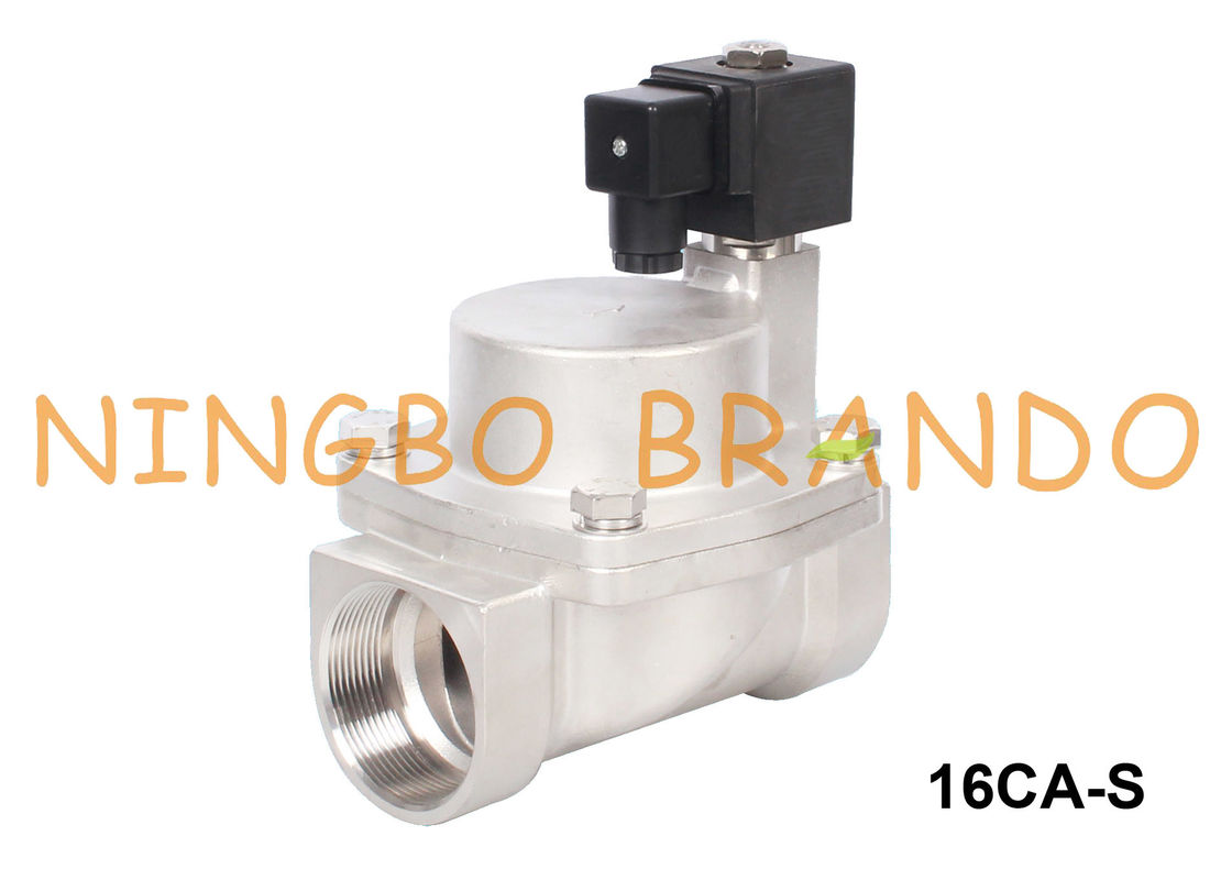1 1/4'' 1 1/2'' 2'' Hot Water Steam Stainless Steel Solenoid Valve 24V 220V