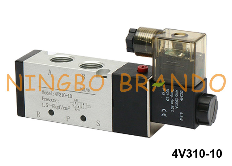 4V310-10 Airtac TYpe Pneumatic Solenoid Valve 5 Way 2 Position 220VAC