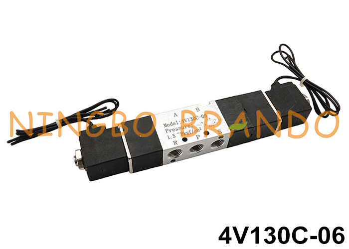 1/8" 4V110 Series 4 Way Electric Solenoid Air Valve - 220V AC By WIC Valve