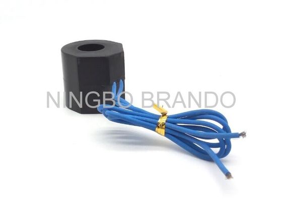 AC220v 24vdc Solenoid Valve Coil , Blue Flying Leads Pneumatic Coil For Solenoid Valve